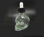 30ml Skull Glass Eliquid Bottle 